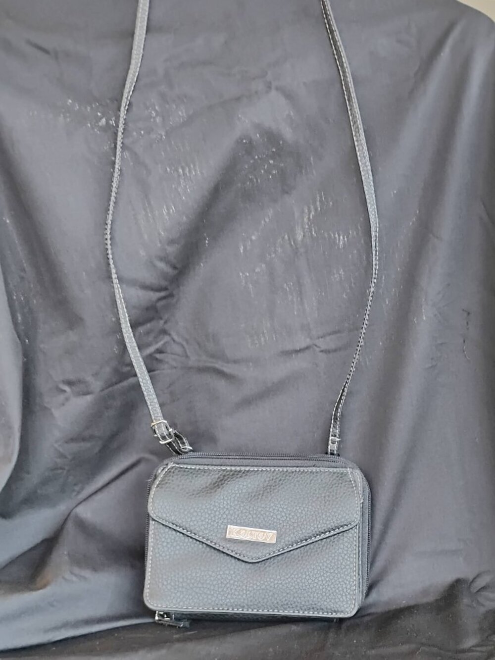 Koltov Black Crossbody Bag